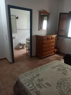 Cama o camas de una habitación en Finca Rústica La Palmera