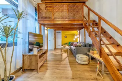 Zona de estar de Apartamento Dúplex Juramento & Descanso en el Casco Antiguo
