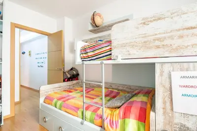 Cama o camas de una habitación en Habitación privada en apartamento de Alfonso