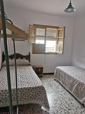 Cama o camas de una habitación en Casa Rural La Barranca