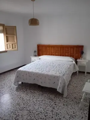 Cama o camas de una habitación en Casa Rural La Barranca