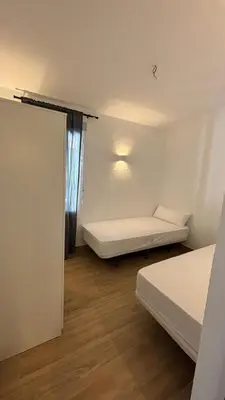 Cama o camas de una habitación en Casa de huéspedes Arroyo Bujías - 3 habitaciones con baño privado individual