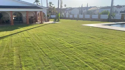 Jardín al aire libre en Hacienda Santa Barbara