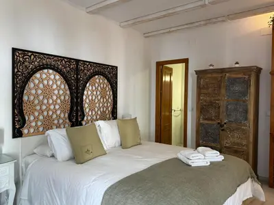 Cama o camas de una habitación en Apartamento La Abadesa de Córdoba