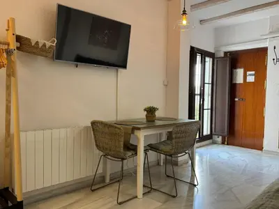 Una televisión o centro de entretenimiento en Apartamento La Abadesa de Córdoba