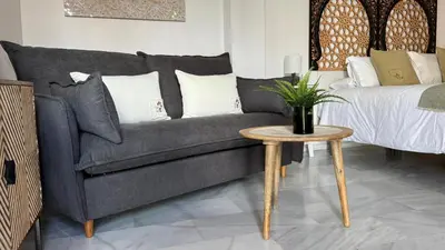 Cama o camas de una habitación en Apartamento La Abadesa de Córdoba