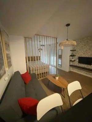 Zona de estar de Lope20 - Bonito y moderno estudio en el centro de Jaén
