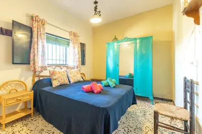 Cama o camas de una habitación en Cortijo San Julián