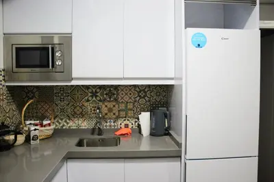 Una cocina o zona de cocina en Espectacular loft reformado en Córdoba by beBalmy