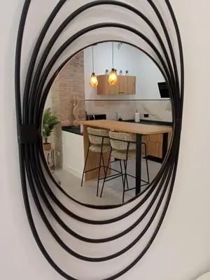 Una cocina o zona de cocina en Apartamento moderno junto a estación de tren