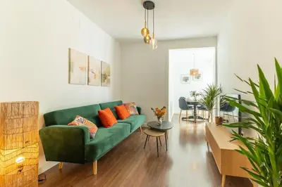 Zona de estar de Alhondiga Central Suite By Valcambre