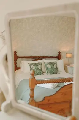 Cama o camas de una habitación en Villa Valle de Olivos