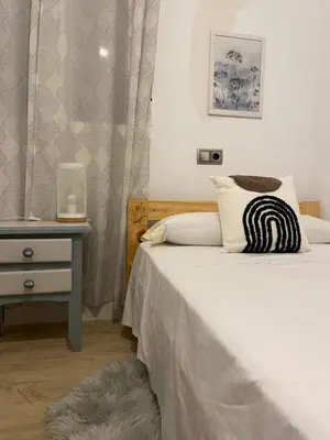 Cama o camas de una habitación en Casa Rural Miraelrio