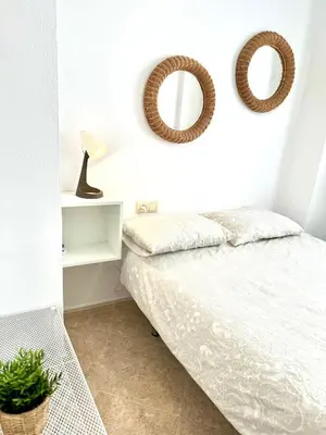 Cama o camas de una habitación en Vistas del Valle