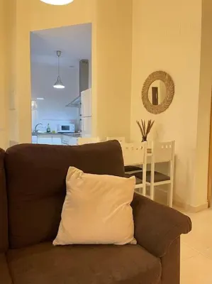 Zona de estar de Coqueto apartamento en el centro de Sevilla con patio privado