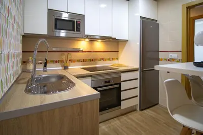 Una cocina o zona de cocina en Apartamento Fuentesal