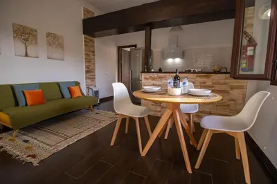 Zona de estar de Apartamento El Mirador del Parque