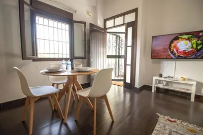 Una televisión o centro de entretenimiento en Apartamento El Mirador del Parque