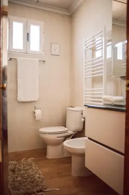 Un baño de Casa Rural Entreolivos
