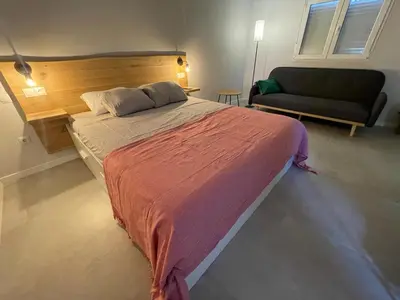 Cama o camas de una habitación en Casa Amapola