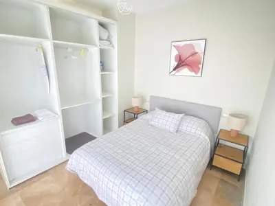 Cama o camas de una habitación en Loft Madueño de los Aires