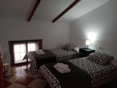 Cama o camas de una habitación en El Molino de Aceite