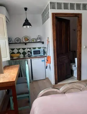 Una cocina o zona de cocina en La madrileña
