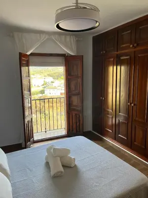 Cama o camas de una habitación en Los cortinales