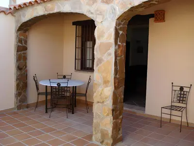 Un patio o zona al aire libre en Casa Rural El Gamo
