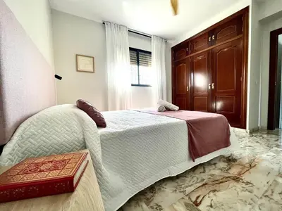 Cama o camas de una habitación en Mirador del Calasancio 4