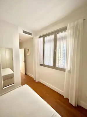 Cama o camas de una habitación en Hispalis patio del Rinconcillo