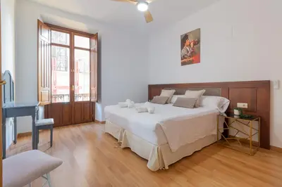 Cama o camas de una habitación en El Toro de María Cristina