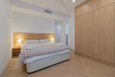 Cama o camas de una habitación en Apartamento Almedina