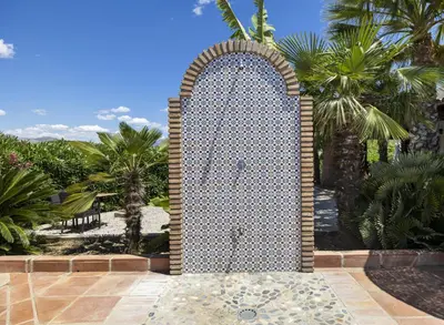 Jardín al aire libre en Hacienda Riogordo