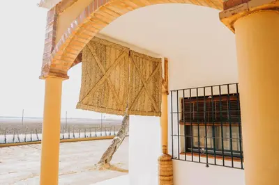 Un balcón o terraza de Fantástica casa con piscina Carmona Sevilla