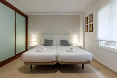 Cama o camas de una habitación en La Casa del Gran Teatro