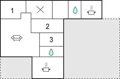 Plano de Amazing Home In Montilla With Wifi