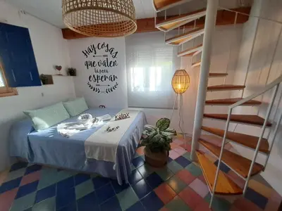 Cama o camas de una habitación en Casa de Ángel Balconcillo a La Subbética