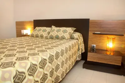Cama o camas de una habitación en Apartamento Mirando a la Mezquita
