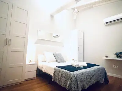 Cama o camas de una habitación en Esencia de Córdoba