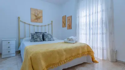 Cama o camas de una habitación en El Balcón de San Hipolito