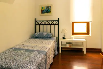 Cama o camas de una habitación en Casa Farándula