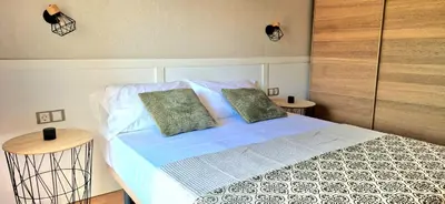 Cama o camas de una habitación en Terraza de la Axerquía