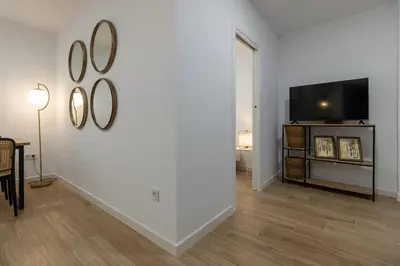 Una televisión o centro de entretenimiento en Apartamento Conde y Luque