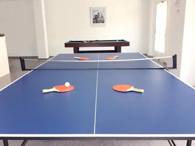 Instalaciones para jugar al ping pong en Casa rural la Fundación o alrededores