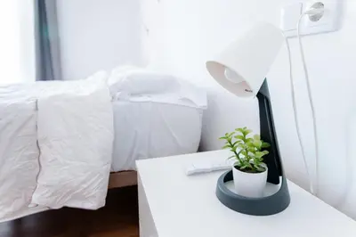 Cama o camas de una habitación en Reformado y muy tranquilo junto a Puente Romano, 3Hab, aire acondicionado y WiFi