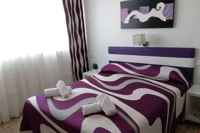 Cama o camas de una habitación en Campomar se encuentra