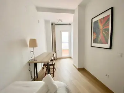 Cama o camas de una habitación en Balcón de la Paz