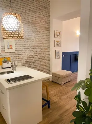Una cocina o zona de cocina en ViCe apartment Seville centre Alameda Hercules square