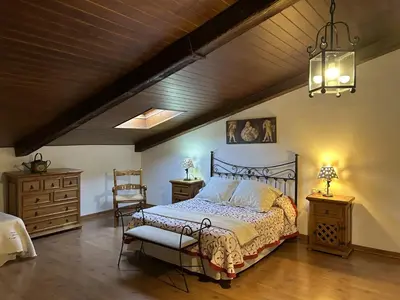 Cama o camas de una habitación en El Manchón del Cortijuelo